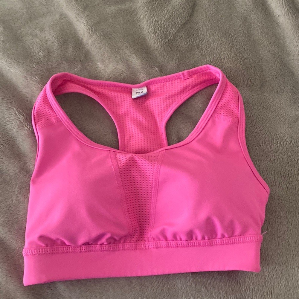 Fila Sport neon pink sports bra-XS